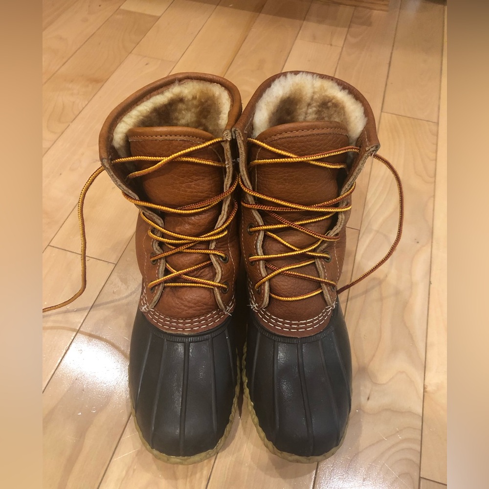 Ll bean boots - womens - shearling lined insulated - 8“